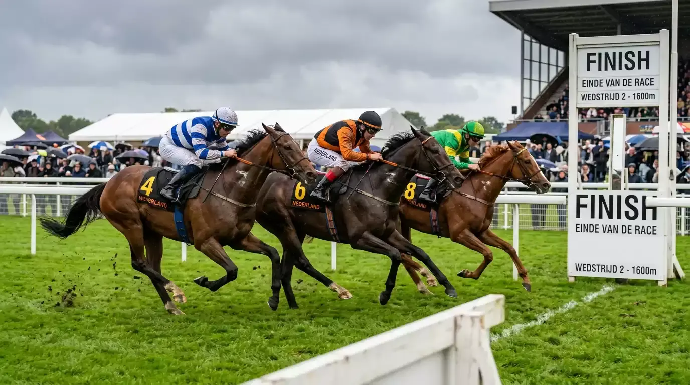 Uitleg van een each way weddenschap bij paardenraces met berekening