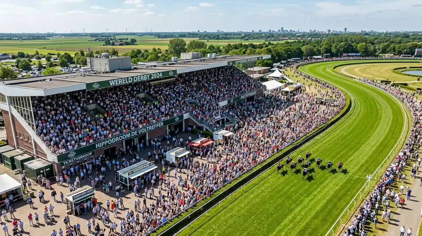 Wereldkaart met de omvang van de mondiale paardenraces industrie