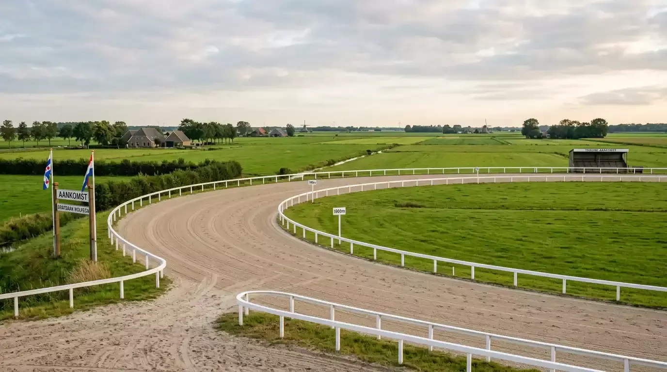 Drafbaan Wolvega in Friesland met draverijen en avondprogramma